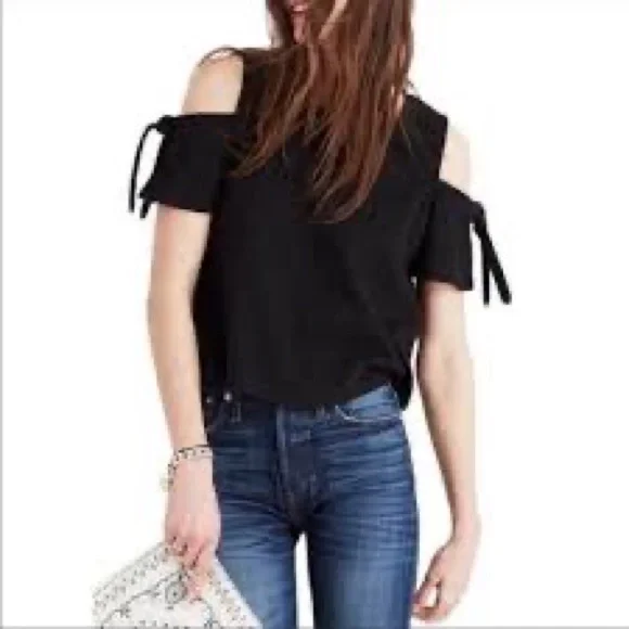 ⚡️Madewell Skylark Cold-Shoulder Top - Picture 1 of 10